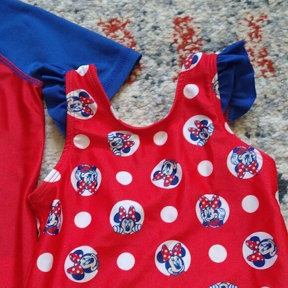 Toddler Minnie Mouse Swim Suit and Shirt size 3T - Picture 2 of 5